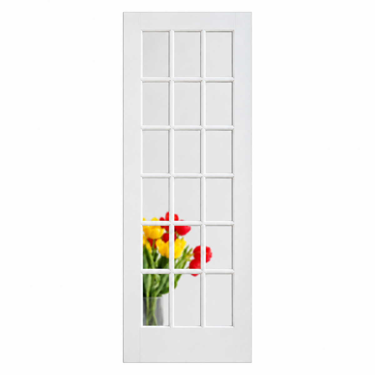 18-Lite Clear Glass French Interior Door Slab — catalog illustration