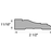 11/16" x 2-1/2" x 8' WM 361 White Casing