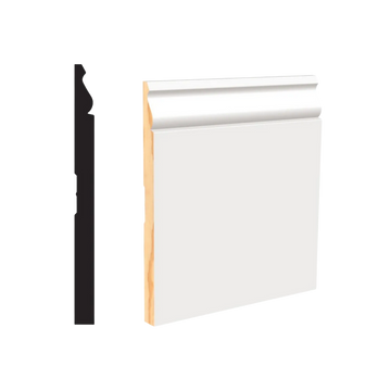 9/16" x 7-1/4" PFJ White Primed Colonial Baseboard